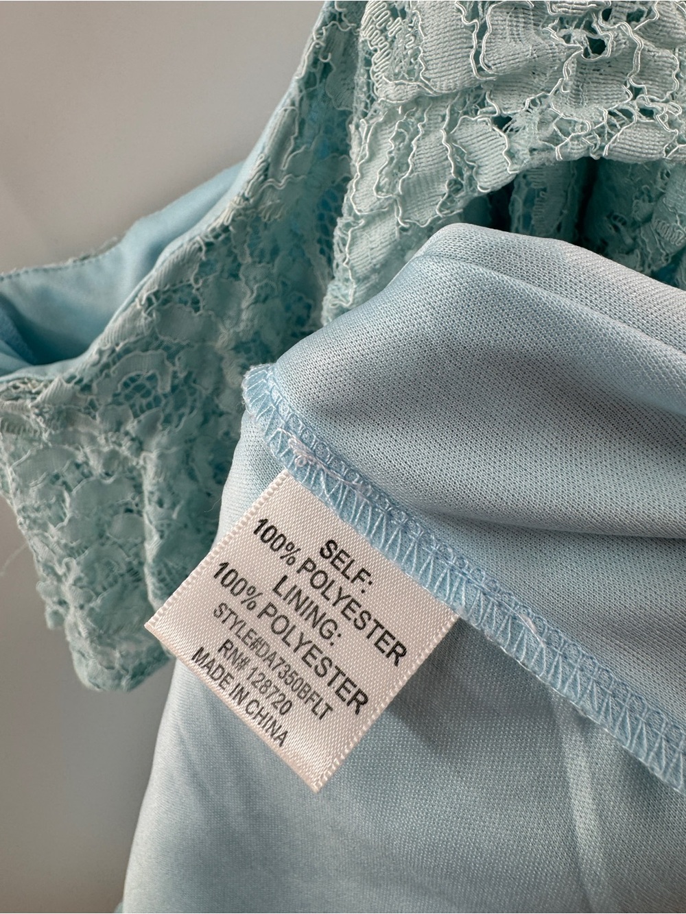 Francesca's Light Blue Lace Cold Shoulder Mini Dress – Women's Small - Picture 5 of 8